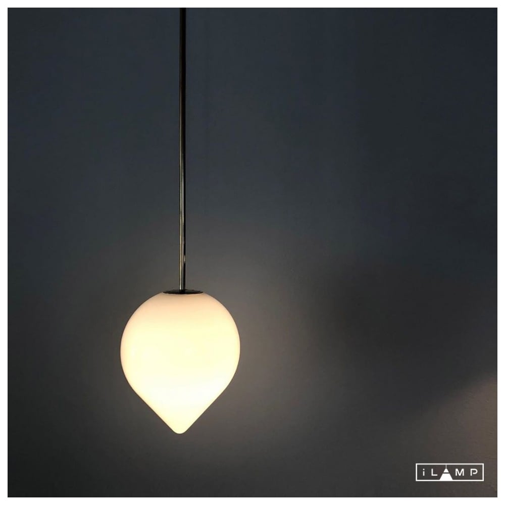 Изображение товара Подвесной светильник iLAMP CENTO 9571P/1-D300 BR-WH стиль модерн