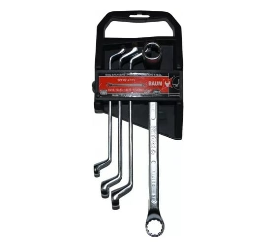 Изображение товара Набор рожковых ключей BAUM в пластиковом держателе, 4 предмета 20-04MP