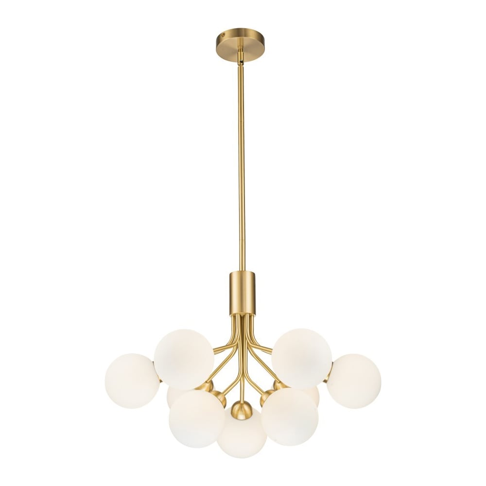 Изображение товара Подвесная люстра Belfasteon Bryson L-8130-6+3 BR GL стиль модерн стекло латунь