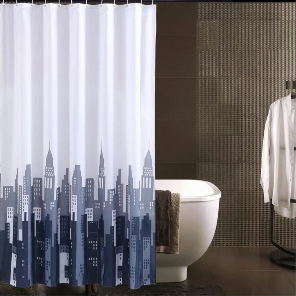 Изображение товара Штора для ванной комнаты Gota Rocio 8863 Wave 180x180 водоотталкивающая