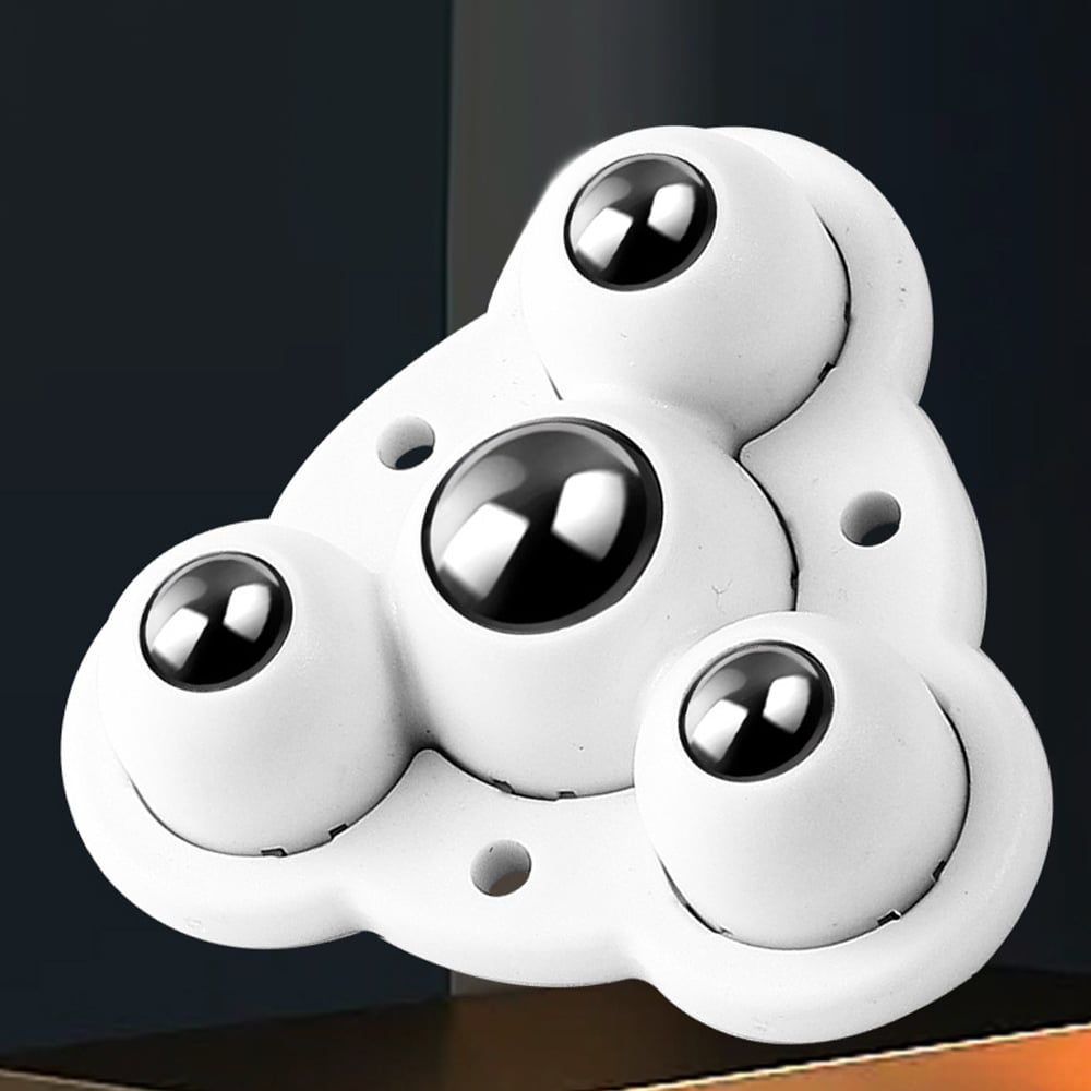 Изображение товара Мебельное колесо Brante с 4 роликами белое диаметр 16 мм груз 25 кг