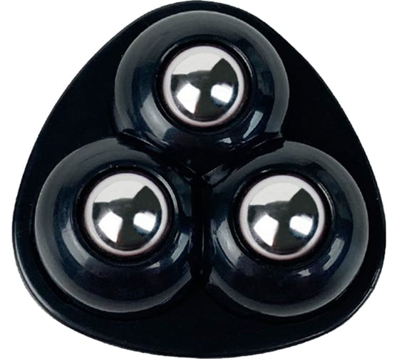 Изображение товара Колесо мебельное Brante с 3 роликами черный набор 4 колеса 107260