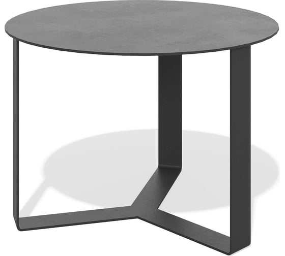 Изображение товара Журнальный столик ЛЕБЕР металлический на ножках Берлин (черный муар, 600x600x420) 11.50.036B-600х600х420