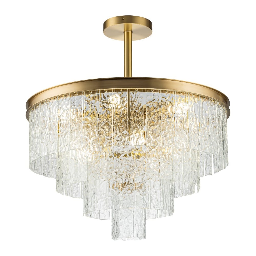 Изображение товара Люстра Belfasteon Harland 6308-6 BR CL с 10 лампами модерн стиль прозрачный стекло