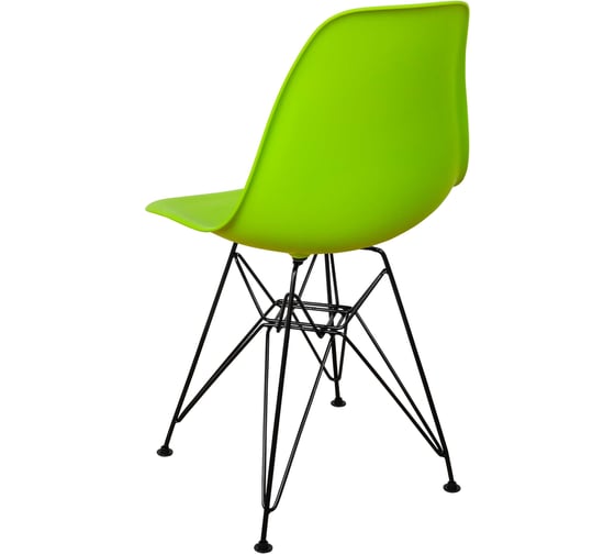 Изображение товара Комплект стульев пластиковых DERSTUHL 4 шт Black Eames, салатовый, DSL03.012.4