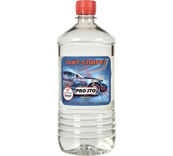 Изображение товара Уайт-спирит PRO.STO Нефрас С4-150-215, 1 л ТУ 0251-001-72021999-2006 003-00005