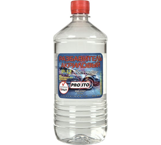 Изображение товара Акриловый разбавитель PRO.STO Р-12, 1 л 003-00161