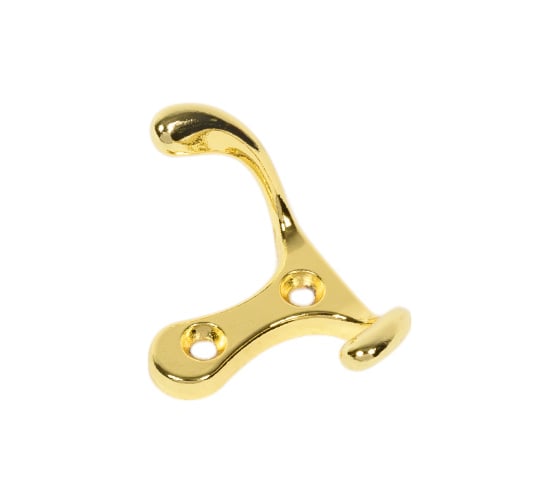 Изображение товара Крючок Tech-Krep/Zitar 207, 2-х рожковый, золото 1 шт 129920