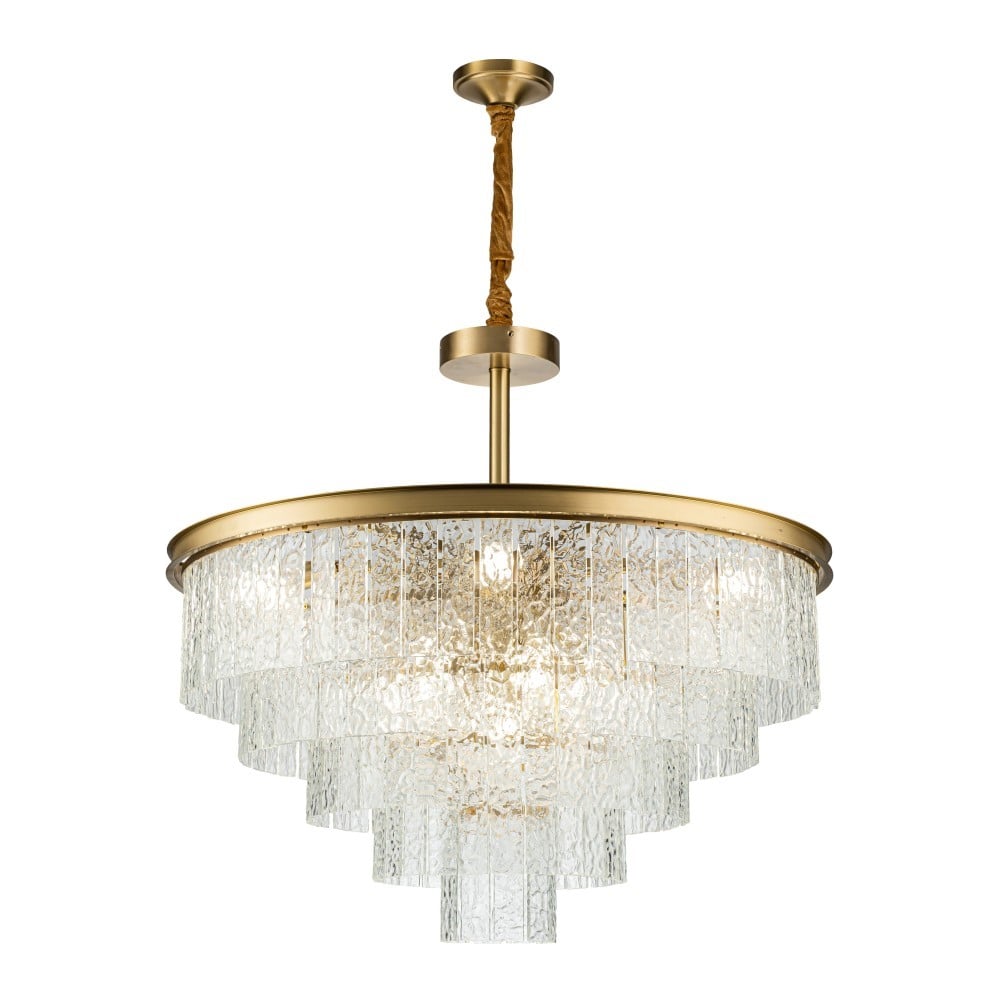 Изображение товара Подвесная люстра Belfasteon Harland 6308-8 BR CL 13 ламп, модерн стиль