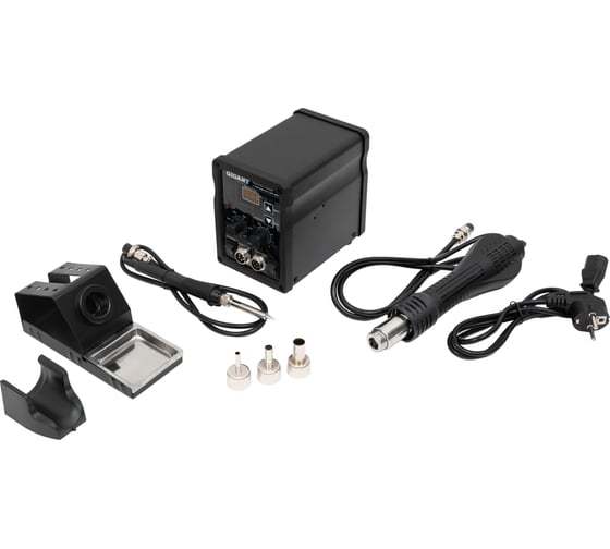 Изображение товара Паяльная станция Gigant с термофеном 600Вт GSS-968