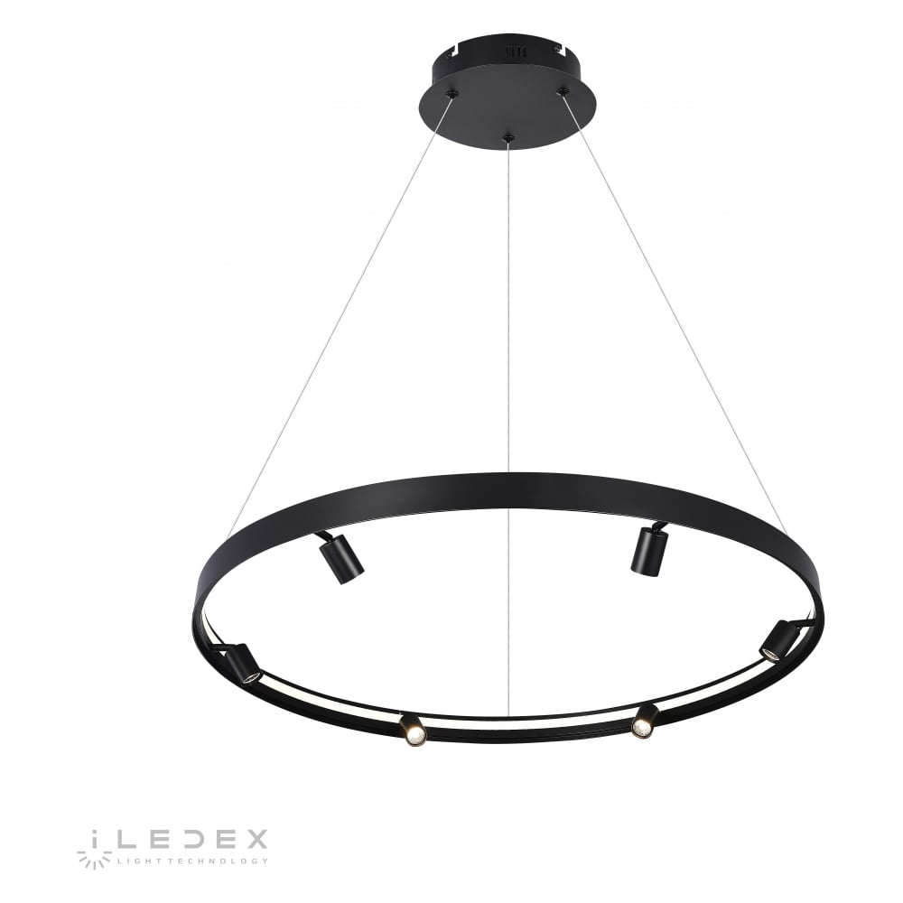 Изображение товара Подвесной светодиодный светильник iLEDEX Vision 2060-D1000 BK с поворотным плафоном