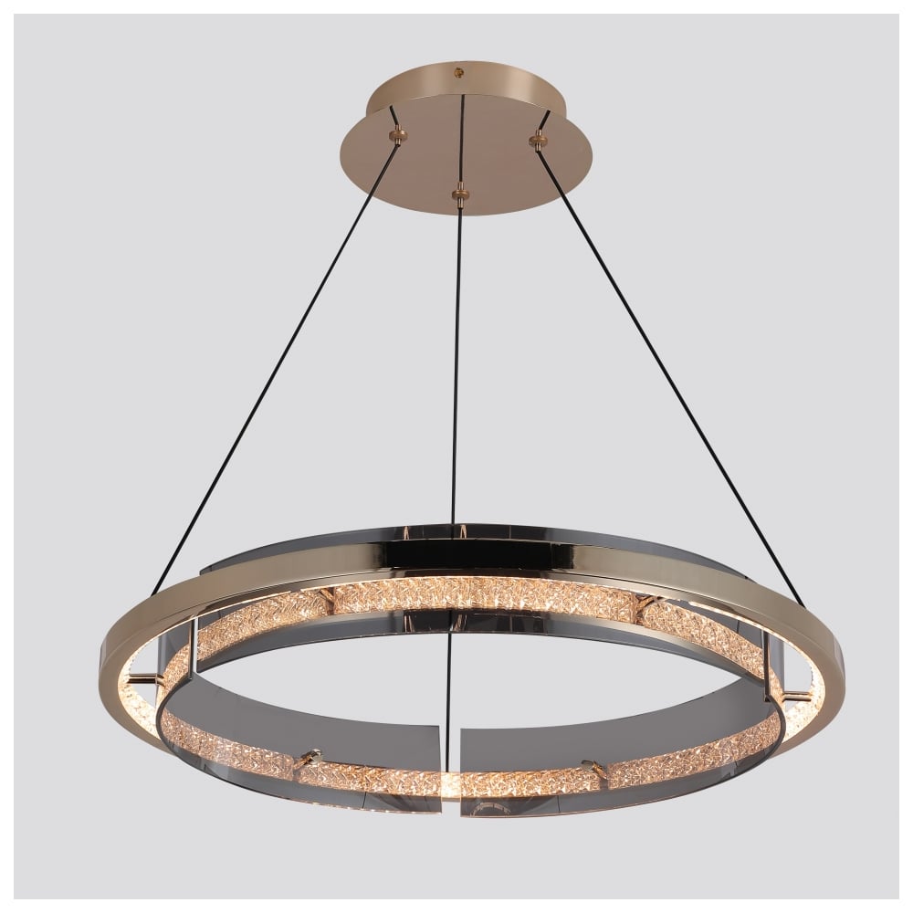 Изображение товара Подвесной светодиодный светильник Meridian C4716-60 GD с регулятором цвета