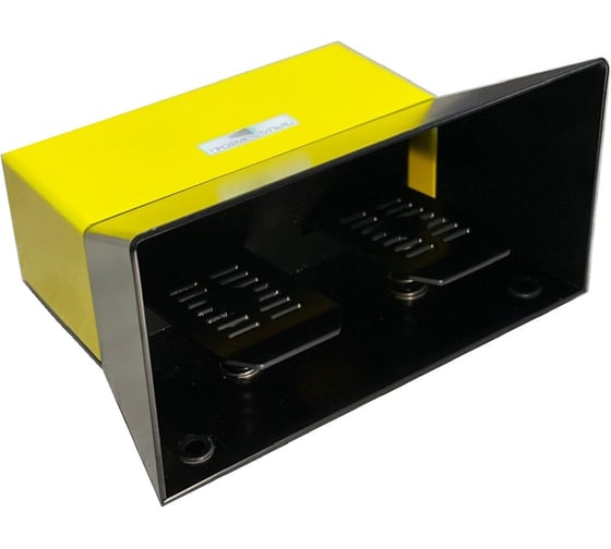 Изображение товара Переключатель - педаль ПРОФМЕТСТИЛЬ ножной промышленный, двойной, IP54 1100