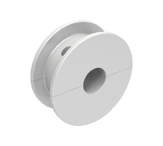 Изображение товара Ролик холостой 21T для модульной цепи HS-820/915/915EL/981/981M/981M-EL/881/831/828/880/880M/HD915/HD981M 21 зубьев круг 30 мм, разборная фрезерованная SPLIT, материал PA (HGB) Hongsbelt 00-00034268