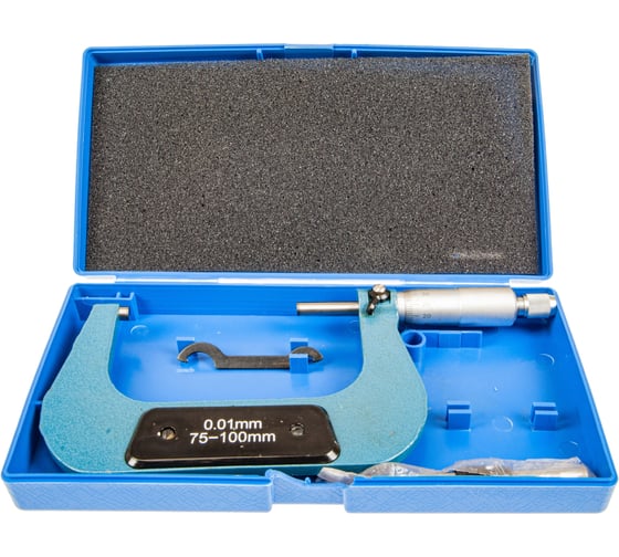 Изображение товара Микрометр Эврика (75-100мм, 0.01мм), в футляре ER-75100 411770