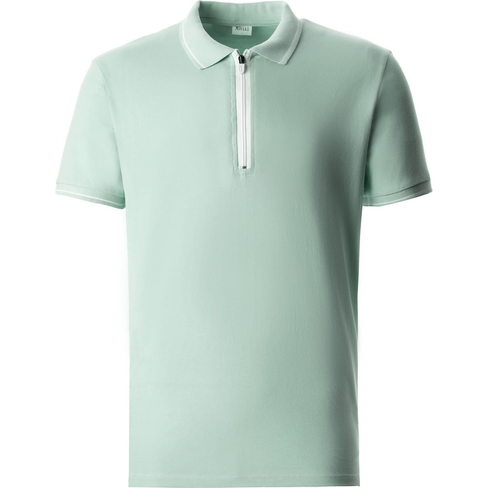 Изображение товара Мужская футболка-поло MINAKU Basic line оливковый размер 46
