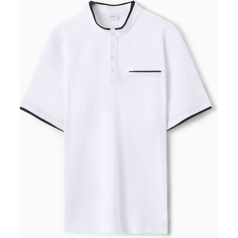 Изображение товара Мужская футболка-поло MINAKU белая р 44 комфорт и стиль
