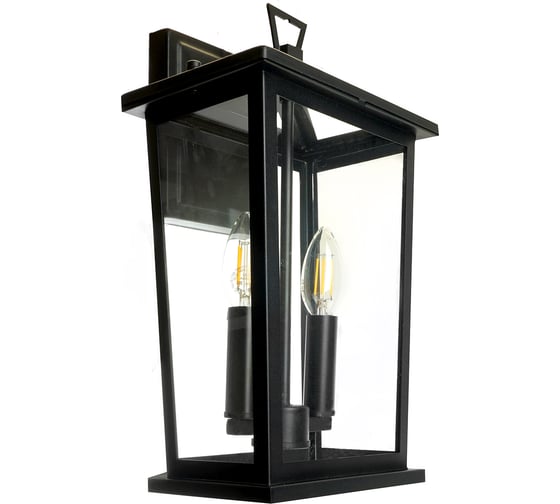 Изображение товара Светильник садово-парковый FERON PL751 на стену вниз 60W E14 230V, черный, 51279