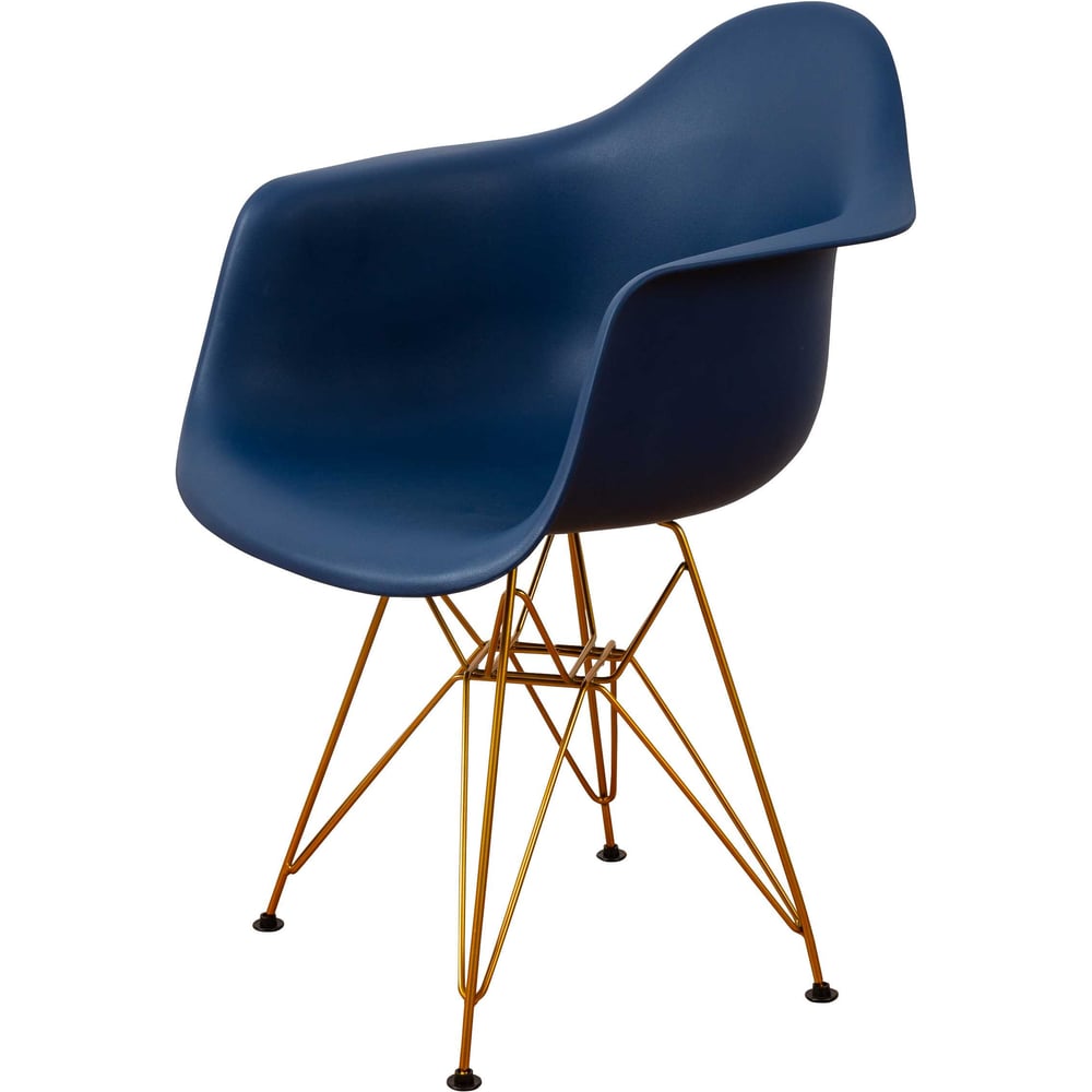 Изображение товара Стул-кресло из пластика DERSTUHL Gold Eames темно-синий DSL040.017, стиль лофт