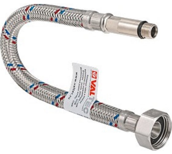 Изображение товара Подводка для воды (М10х35 мм; G1/2; 1.2 м; гайка-штуцер) Valtec VTf.004.IS.0435120