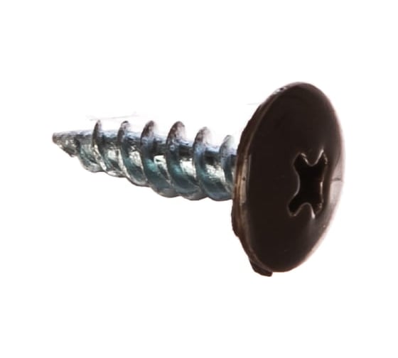 Изображение товара Саморез с прессшайбой ЖЕСТЬ острый, 4,2x19 мм, RAL8017, 500 шт., контейнер 500 мл УТ-00010153