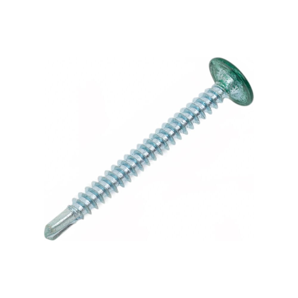 Изображение товара Саморез с прессшайбой ЖЕСТЬ сверло, 4,2x41 мм, RAL6005, 8 шт., европодвес УТ-00010192