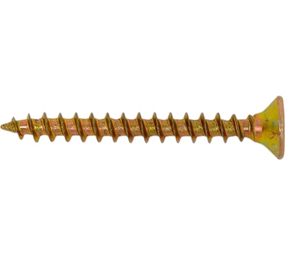 Изображение товара Саморез универсальный ЖЕСТЬ желтый цинк, 3,5x30 мм, 20 шт., европодвес УТ-00003234