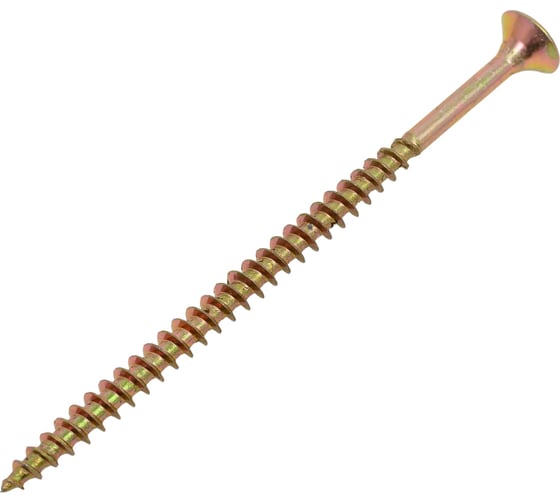 Изображение товара Саморез универсальный ЖЕСТЬ желтый цинк, 4,5x80 мм, 4 шт., европодвес УТ-00008923