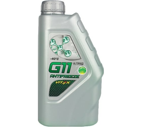 Изображение товара Антифриз VITEX Ultra -40град.C, G-11, зеленый, 1 кг v104801