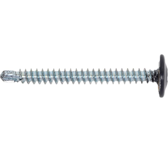 Изображение товара Саморез с прессшайбой ЖЕСТЬ сверло, 4,2x41 мм, RAL7024, 150 шт., контейнер 500 мл УТ-00010220