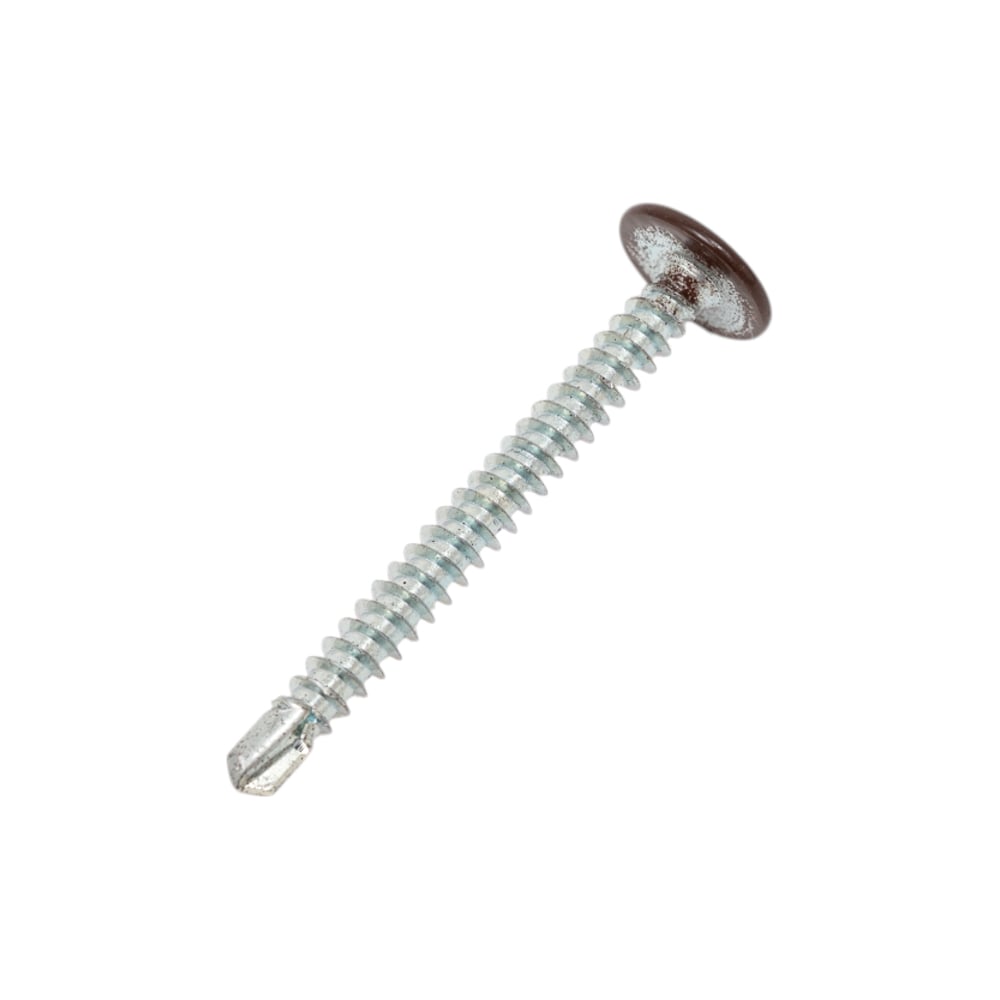 Изображение товара Саморез с прессшайбой ЖЕСТЬ сверло 4,2x41 мм 150 шт RAL8017