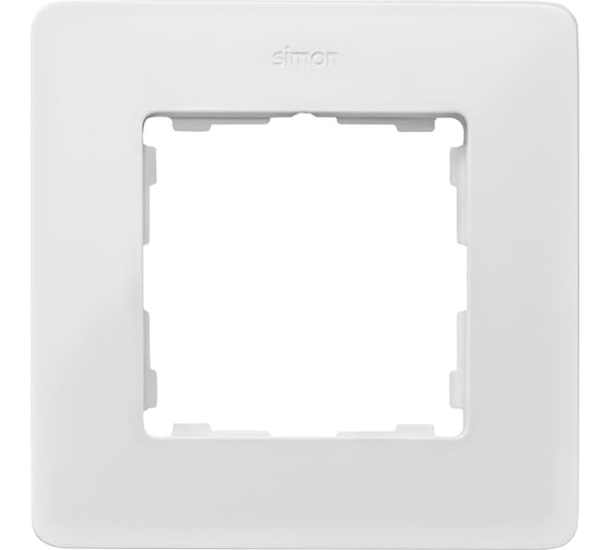 Изображение товара Декоративная рамка Simon, 1 пост, Original, S82 Detail, белый-серый 8200610-030