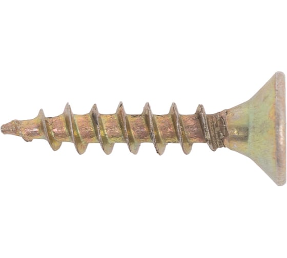 Изображение товара Саморез универсальный ЖЕСТЬ желтый цинк, 4x20 мм, 23 шт., европодвес УТ-00003282