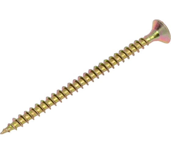 Изображение товара Саморез универсальный ЖЕСТЬ желтый цинк, 5x70 мм, 6 шт., европодвес УТ-00003321