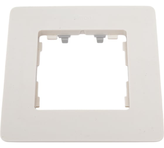 Изображение товара Декоративная рамка Simon, 1 пост, Original, слоновая кость, основание - цвет тростниковый сахар 8200610-031