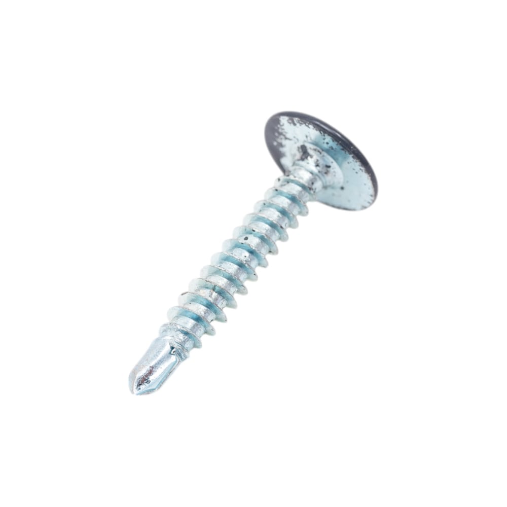 Изображение товара Саморез с прессшайбой ЖЕСТЬ сверло, 4,2x25 мм, RAL7024, 12 шт., европодвес УТ-00010178