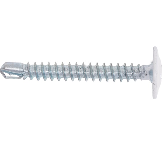 Изображение товара Саморез с прессшайбой ЖЕСТЬ сверло, 4,2x32 мм, RAL9003, 10 шт., европодвес УТ-00010185