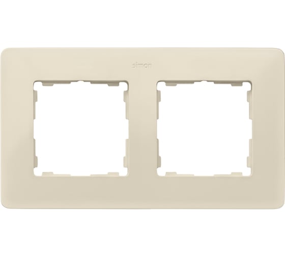 Изображение товара Декоративная рамка Simon, 2 поста, Original, слоновая кость, цвет основания - тростниковый сахар 8200620-031