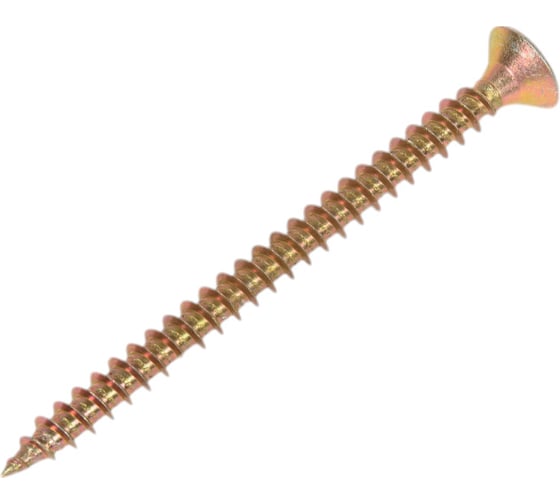 Изображение товара Саморез универсальный ЖЕСТЬ желтый цинк, 6x80 мм, 3 шт., европодвес УТ-00003344