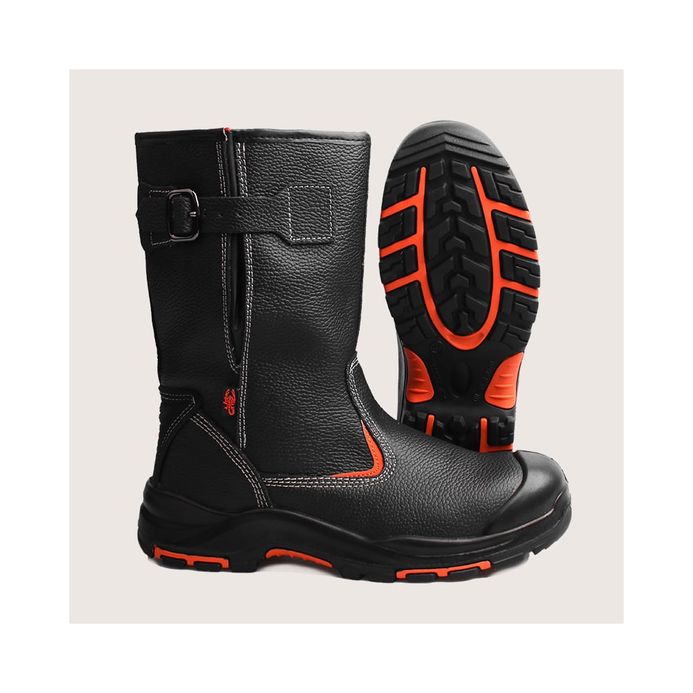 Изображение товара Зимние сапоги с ПК рабочие Скорпион Премиум натуральный набивной мех, черные, арт. 1304.2ПК, размер 45 1304.2ПК.45