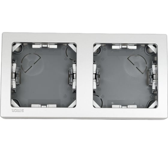 Изображение товара Горизонтальная рамка Simon S73 Loft, 2 поста, 75х146мм, алюминий 73620-63