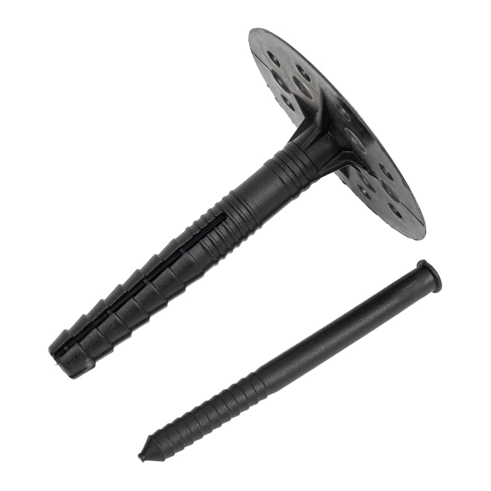 Изображение товара Дюбель для крепления теплоизоляции ЖЕСТЬ пласт. стержень, 10x80 мм, 50 шт., пакет УТ-00004650