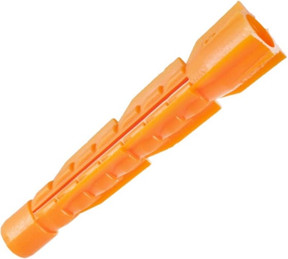 Изображение товара Дюбель универсальный трехраспорный ЖЕСТЬ без борт, полипропилен, 10x61 мм, 8 шт., европодвес УТ-00008514