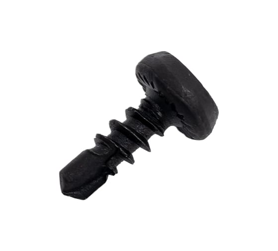 Изображение товара Саморез ЖЕСТЬ "клоп " со сверлом, черный, 3,5x9,5 мм, 400 шт., контейнер 280 мл УТ-00008949