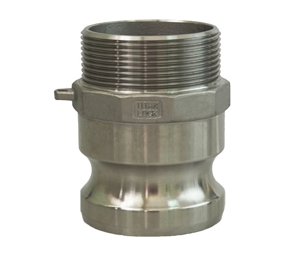 Изображение товара Камлок соединение типа F (127 мм; 5"; ниппель; наружная резьба BSP; нержавеющая сталь) TITAN LOCK TL500FSS