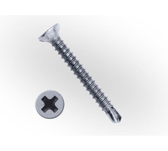 Изображение товара Саморез оконный ЖЕСТЬ со сверлом, белый цинк, 3,9x13 мм, 25 шт., европодвес УТ-00008950