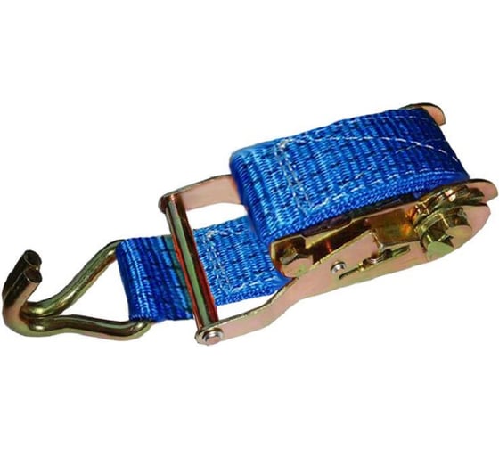 Изображение товара Механизм стяжки крепления груза ДАЛИ-авто 1,5-3 т с СИНЕЙ лентой 0,3 м и крючком DA-02525