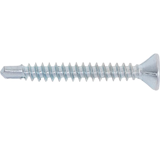 Изображение товара Саморез оконный ЖЕСТЬ со сверлом, белый цинк, 3,9x32 мм, 25 шт., европодвес УТ-00008954