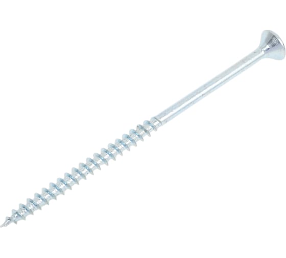 Изображение товара Саморез универсальный ЖЕСТЬ белый цинк, 5x90 мм, 4 шт., европодвес УТ-00003198