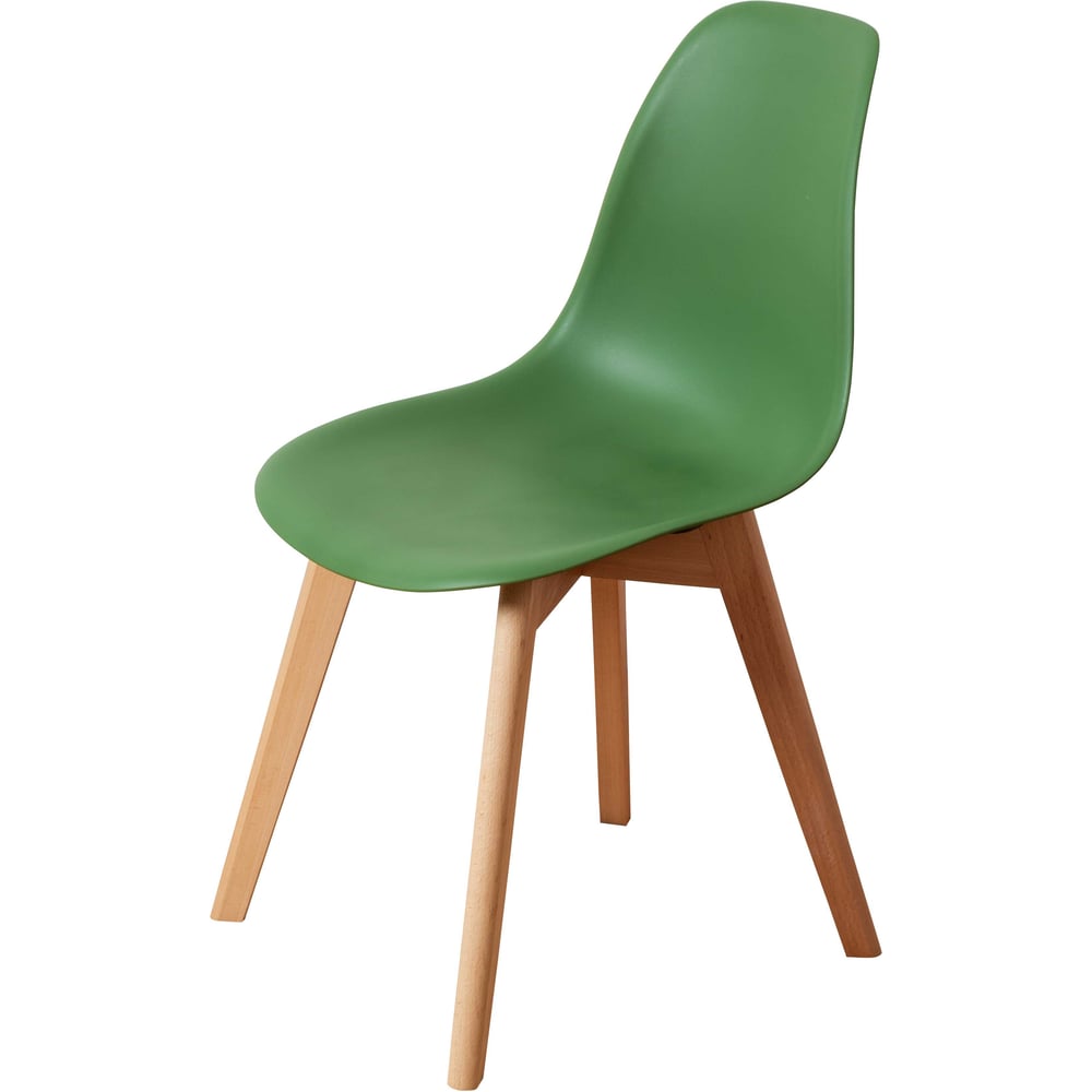 Изображение товара Комплект пластиковых стульев DERSTUHL Grand Wood Eames 2 шт темно-зеленый